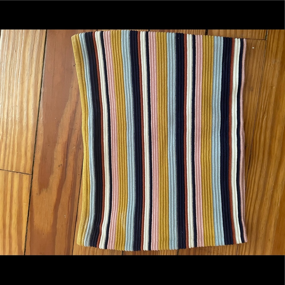 Striped colorful tube top